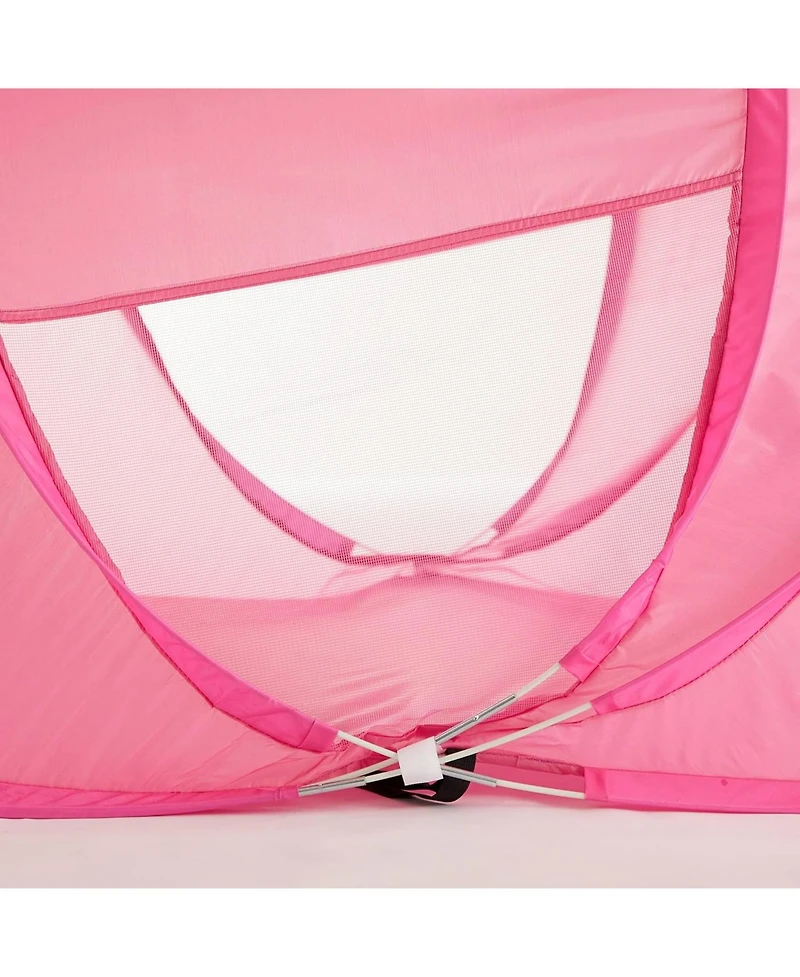 Cesicia Figural Unicorn Pop Up Portable Play Tent with Carry Case, 71" L x 35" w x 33" H, Pink