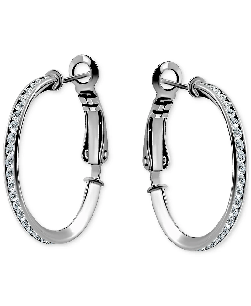 Giani Bernini Cubic Zirconia Small Hoop Earrings, 1", Macy's Exclusive