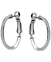 Giani Bernini Cubic Zirconia Small Hoop Earrings, 1", Macy's Exclusive