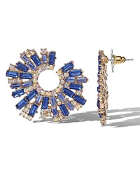 Jessica Simpson Royal Radiance Blue Crystal Burst Earrings