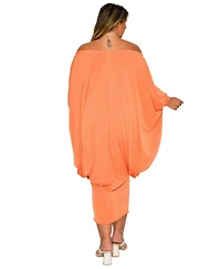 L I V D Plus Eero Off Shoulder Taper Hem Dress