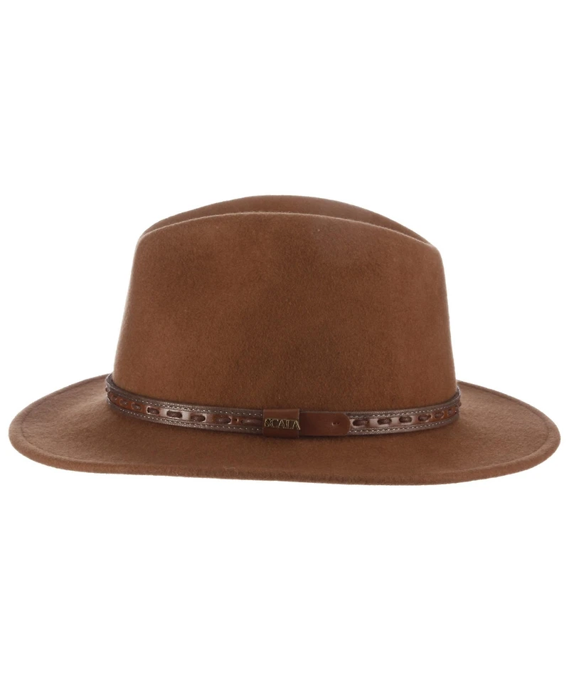 Scala Men's Crush Felt Safari Hat