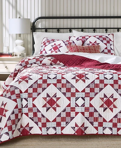 Charter Club Holiday Checker 3-Pc. Quilt Set, Full/Queen, Macy's Exclusive