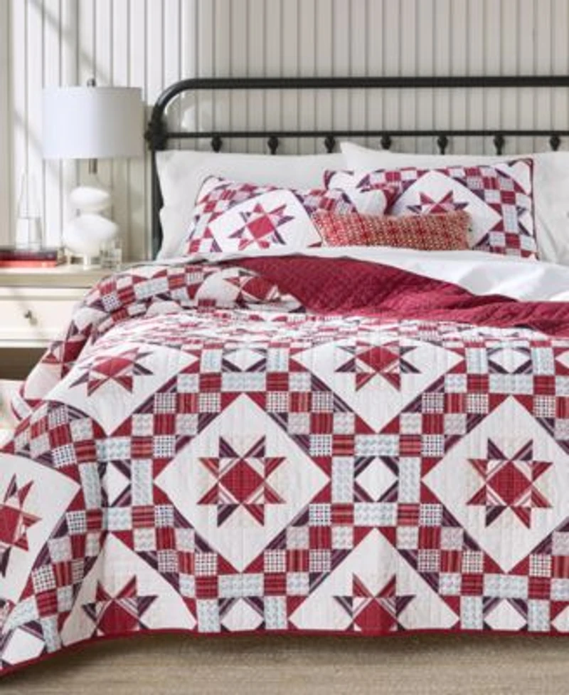 Charter Club Holiday Checker Quilt Sets Macys Exclusive