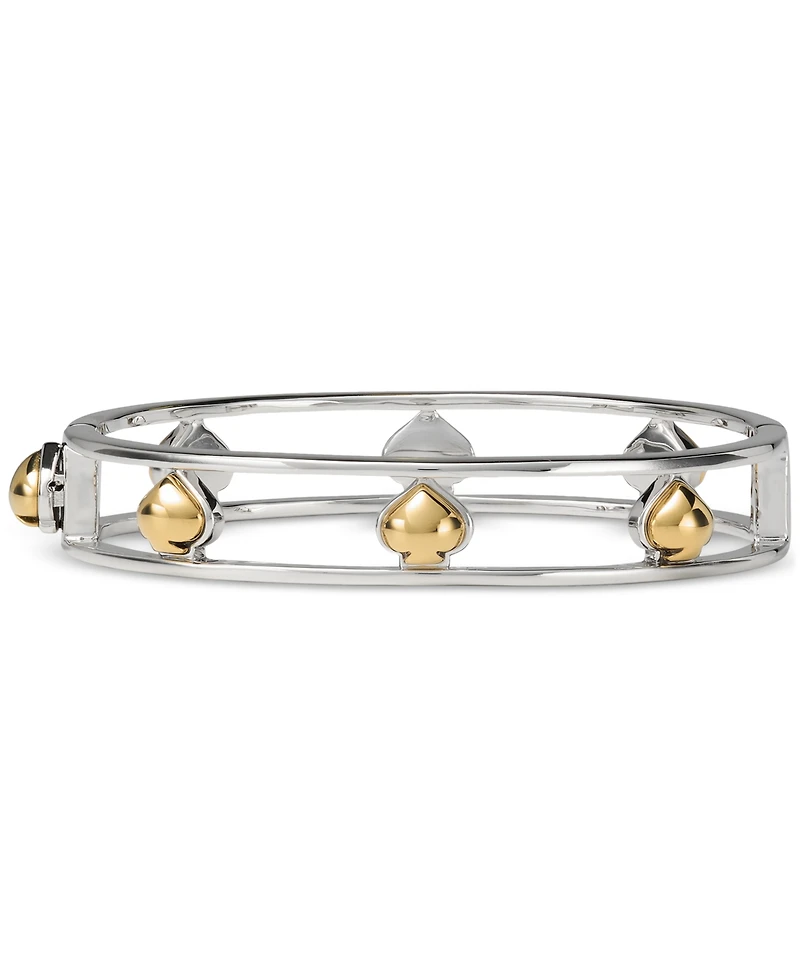 kate spade new york Two-Tone Sculpted Spade Cut Out Bangle Bracelet