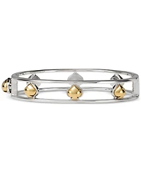 kate spade new york Two-Tone Sculpted Spade Cut Out Bangle Bracelet