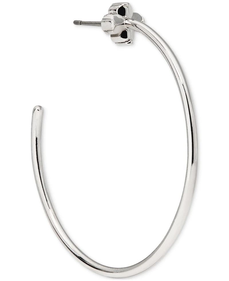 kate Spade new york Flower Medium Hoop Earrings, 1.63"