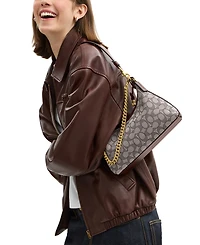 Coach Juliet Small Signature Jacquard Shoulder Bag 25