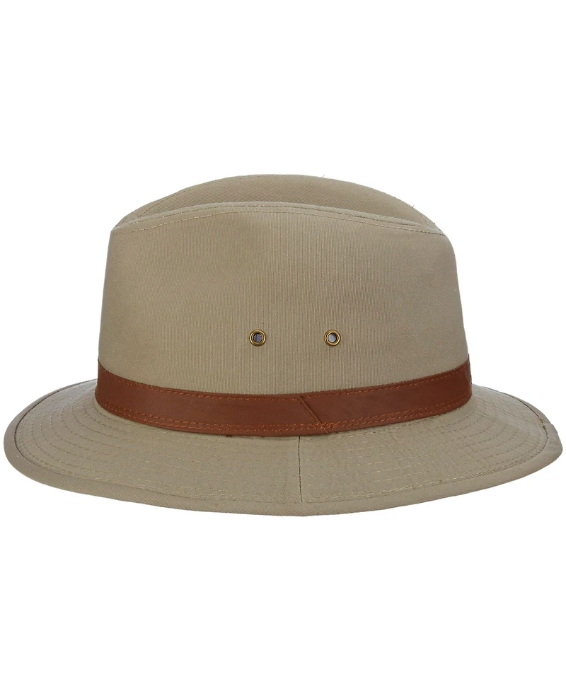 Dorfman Pacific Men's Washed Twill Safari Hat