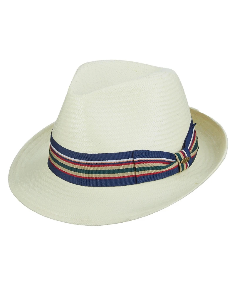 Scala Men's Bu Toyo Fedora Ribbon Hat