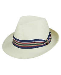 Scala Men's Bu Toyo Fedora Ribbon Hat