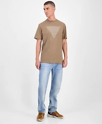 Guess Triangle Logo Short Sleeve Crewneck T-Shirt