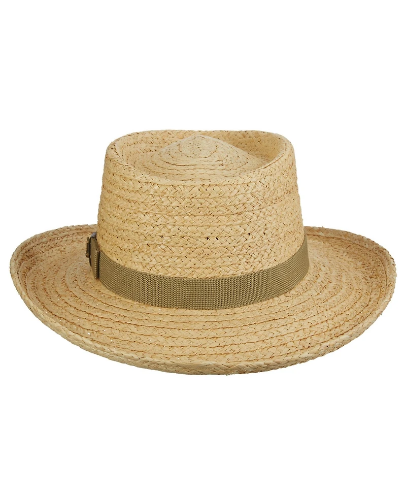 Scala Men's Raffia Gambler Hat