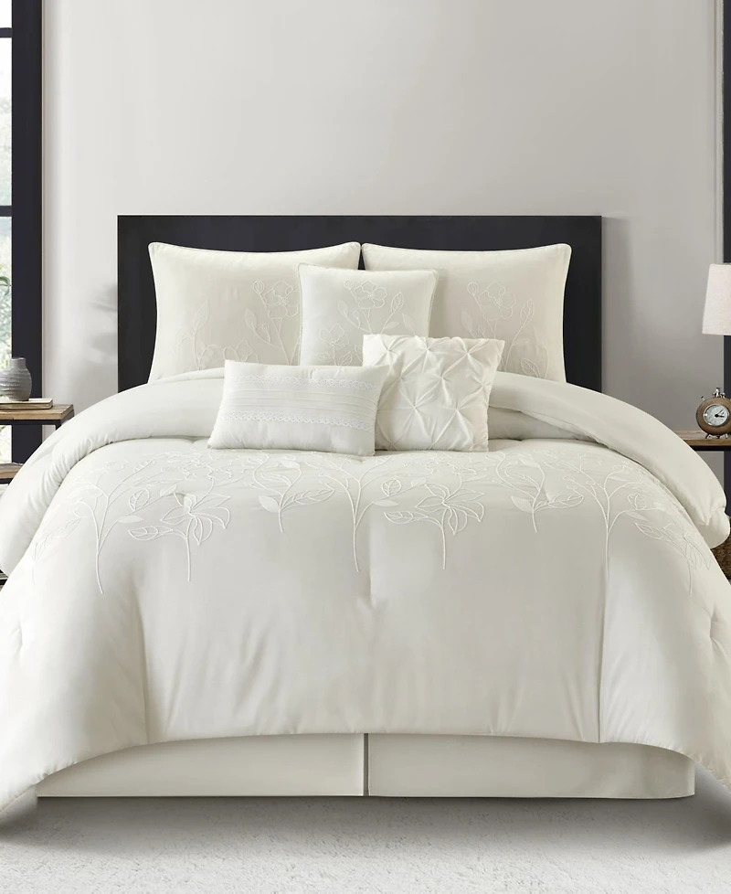 Stratford Park Safina Floral 7-Pc. Comforter Set, California King