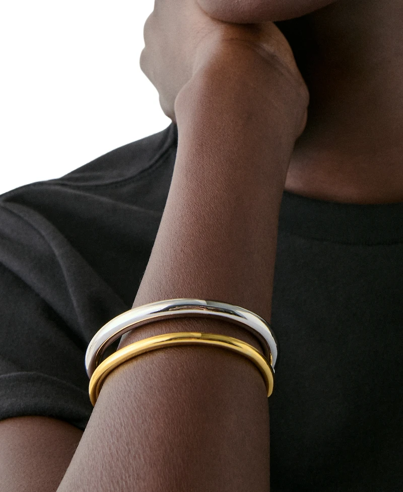 kate spade new york Two-Tone Interlock Cuff Bracelet