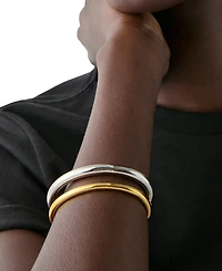 kate spade new york Two-Tone Interlock Cuff Bracelet