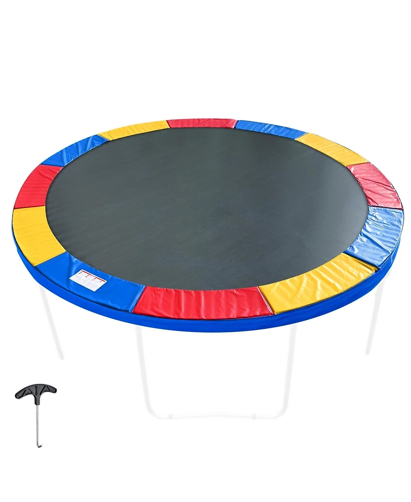 Yescom Trampoline Mat & Pad Replacement Kit with 72V-Ring Fits ft Trampoline Frame