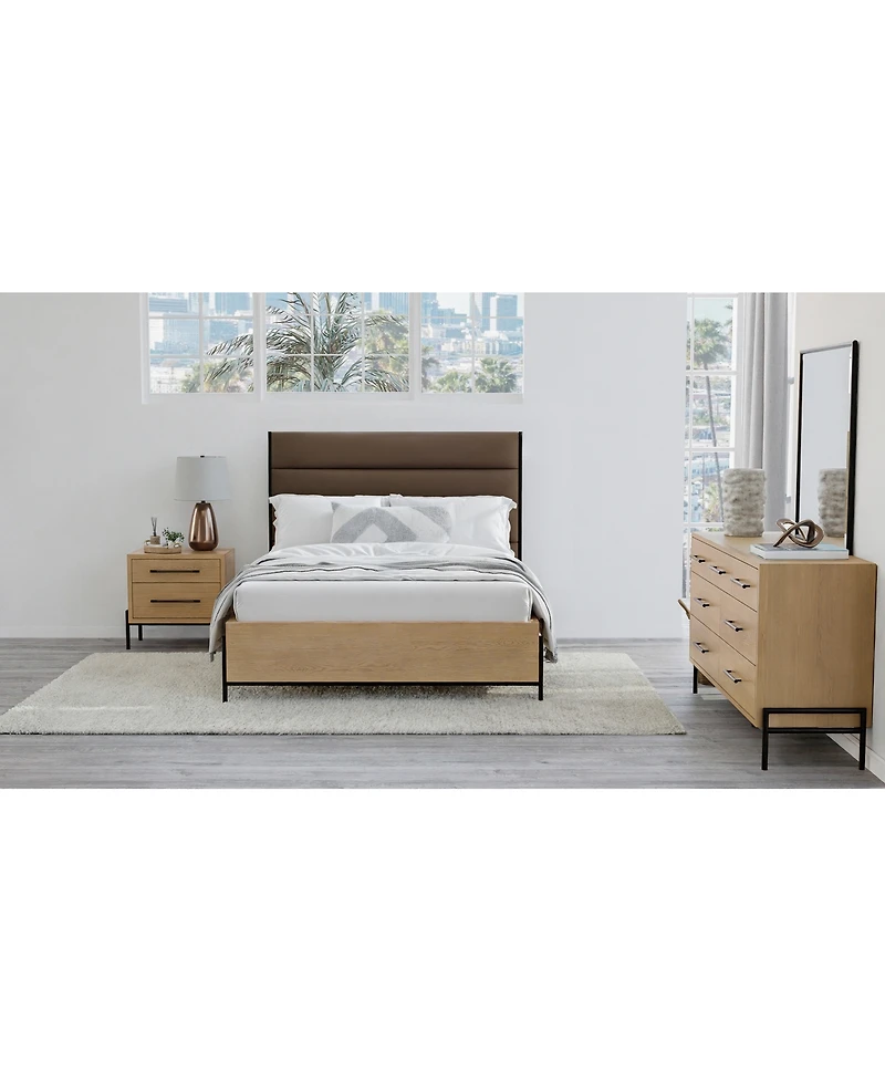 Linstead 3-Pc. California King Upholstered Set (Bed, Dresser & Nightstand), Created for Macy's