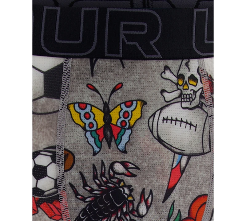 Under Armour Men's Printed Performance Tech Mesh 6" Boxer Briefs