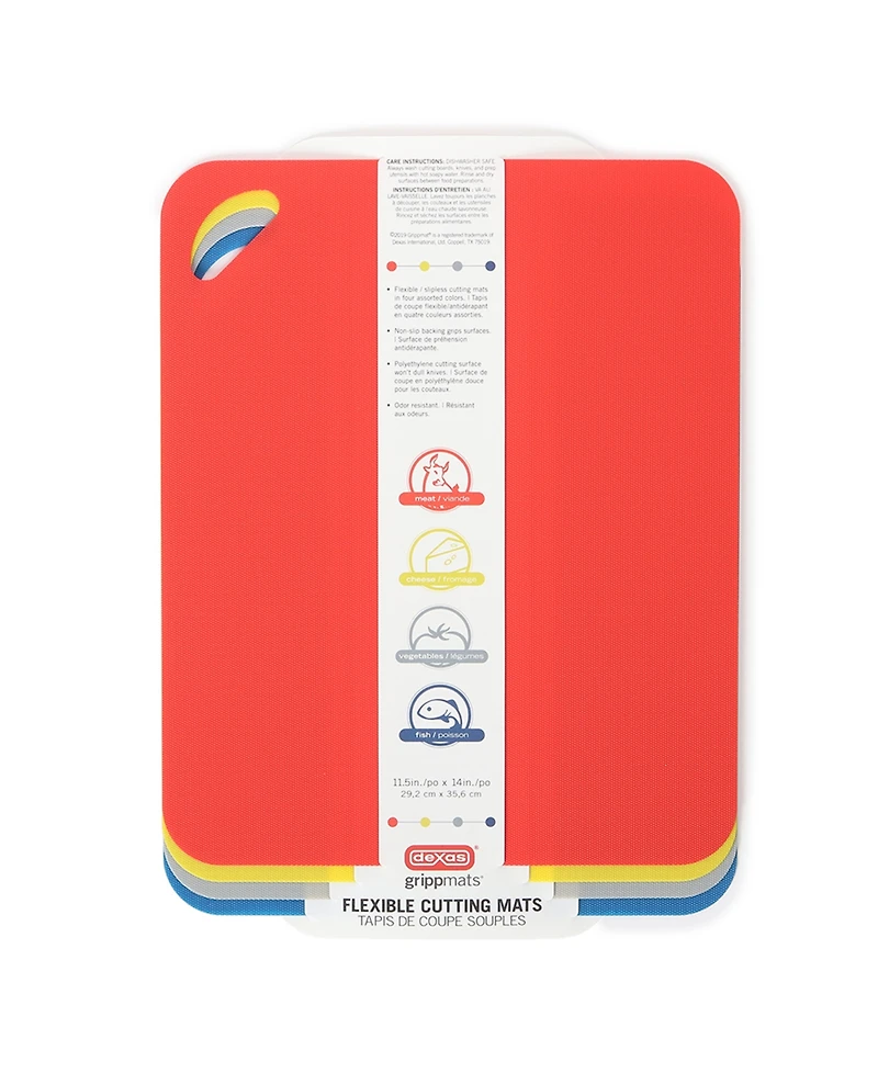 Dexas Grippmat Flexible 4-Piece Cutting Mats Set