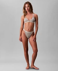 Calvin Klein Women's Heritage Cotton Unlined Triangle Bra QF8369