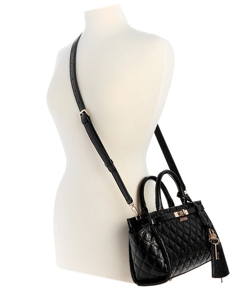 Guess Idra Small Quilted Satchel Bag