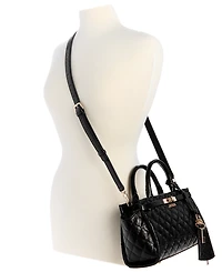Guess Idra Small Quilted Satchel Bag