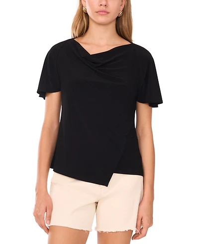 Vince Camuto Women's Cowl-Neck Asymmetrical Hem Top