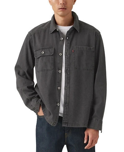 Levi's Men's Relaxed Fit Long Sleeve Button-Front Overshirt