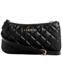 Guess Tinsley Quilted Three Compartment Crossbody
