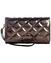 Guess Tinsley Quilted Phone Organizer Wristlet