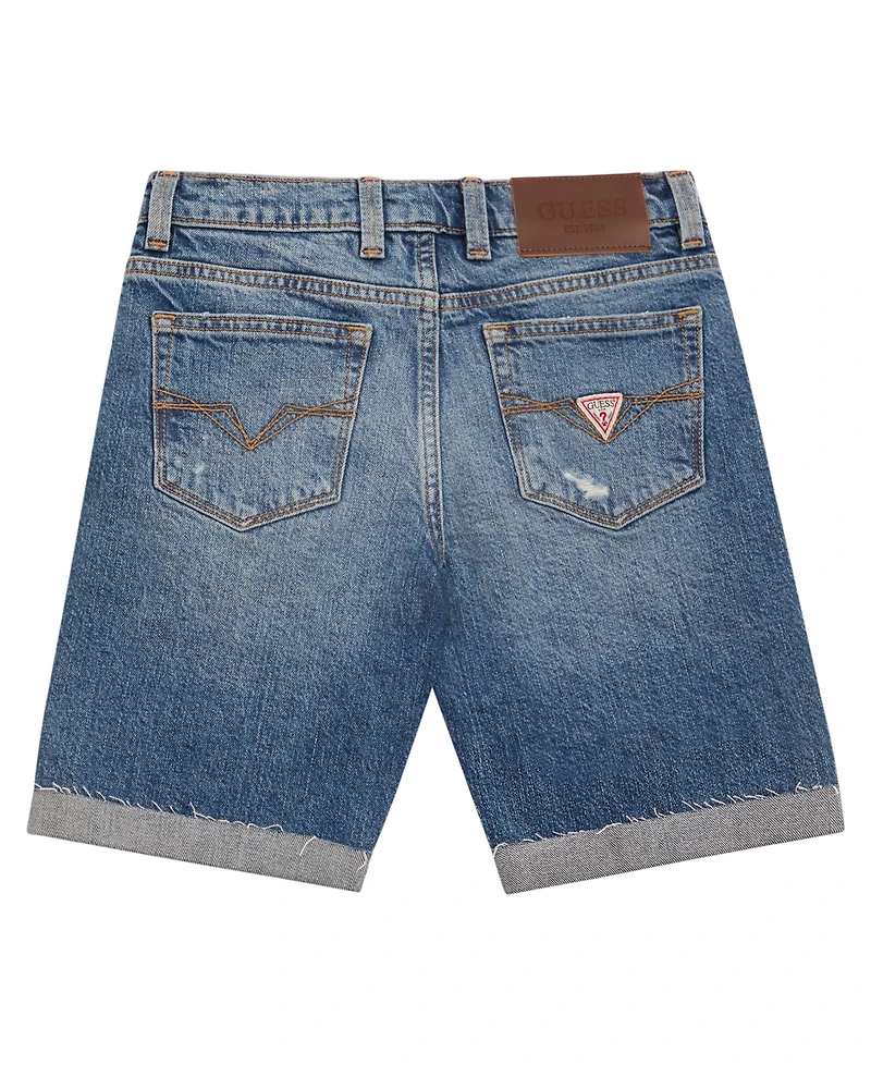 Guess Big Boys Distressed Denim Shorts