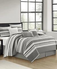 Stratford Park Cornille Stripes 7-Pc. Comforter Set