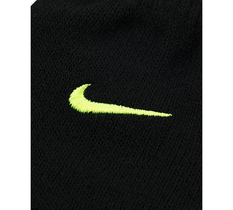 Nike Big Boys 2-Piece Swoosh Repeat Beanie and Gloves Set