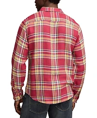 Lucky Brand Men's Long Sleeve Plaid Flannel Button-Front Shirt