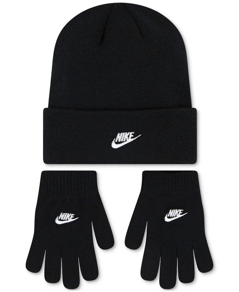 Nike Big Kids 2-Piece Club Beanie and Gloves Set
