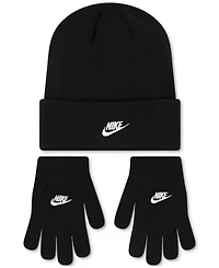 Nike Big Kids 2-Piece Club Beanie and Gloves Set