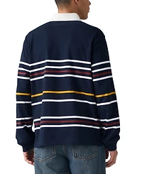 Levi's Men's Union Relaxed Fit Long Sleeve Striped Rugby Shirt