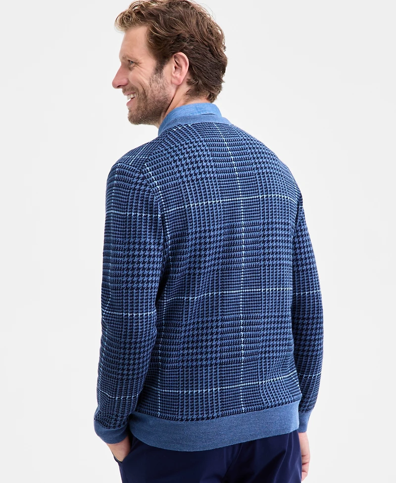 Club Room Men's Glen Plaid Sweater, Macy's Exclusive