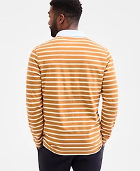 Club Room Men's Pencil Stripe Rugby Shirt, Macy's Exclusive