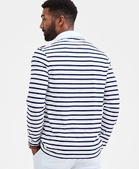 Club Room Men's Pencil Stripe Rugby Shirt, Macy's Exclusive