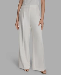 Bcbg Women's Pleated Wide Leg Pants