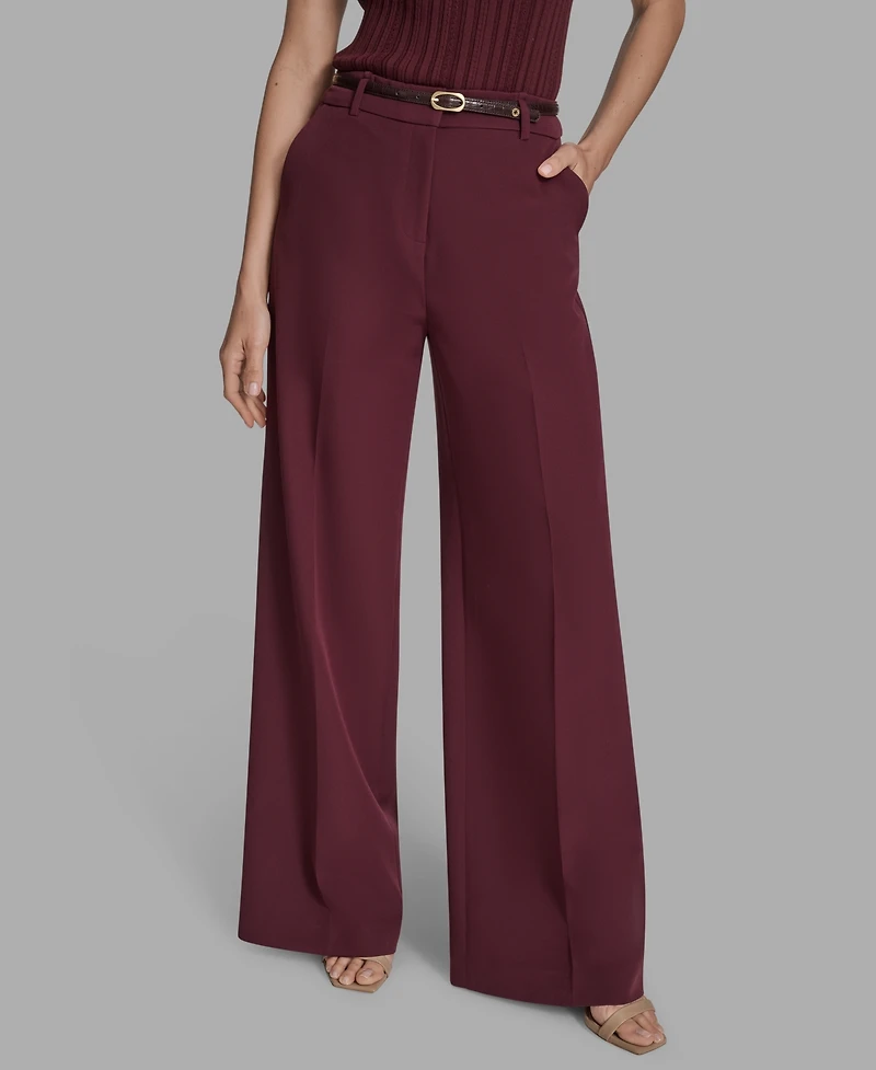 Bcbg Women's Belted Wide-Leg Pants