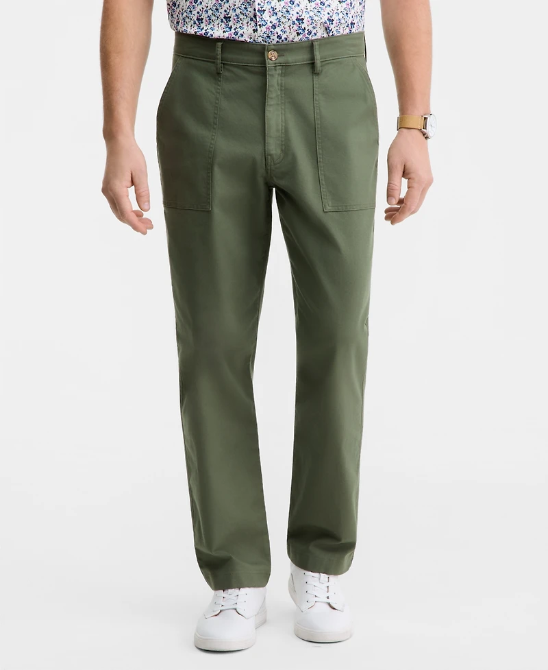 Club Room Men's Cotton Blend Relaxed Utility Pants, Macy's Exclusive