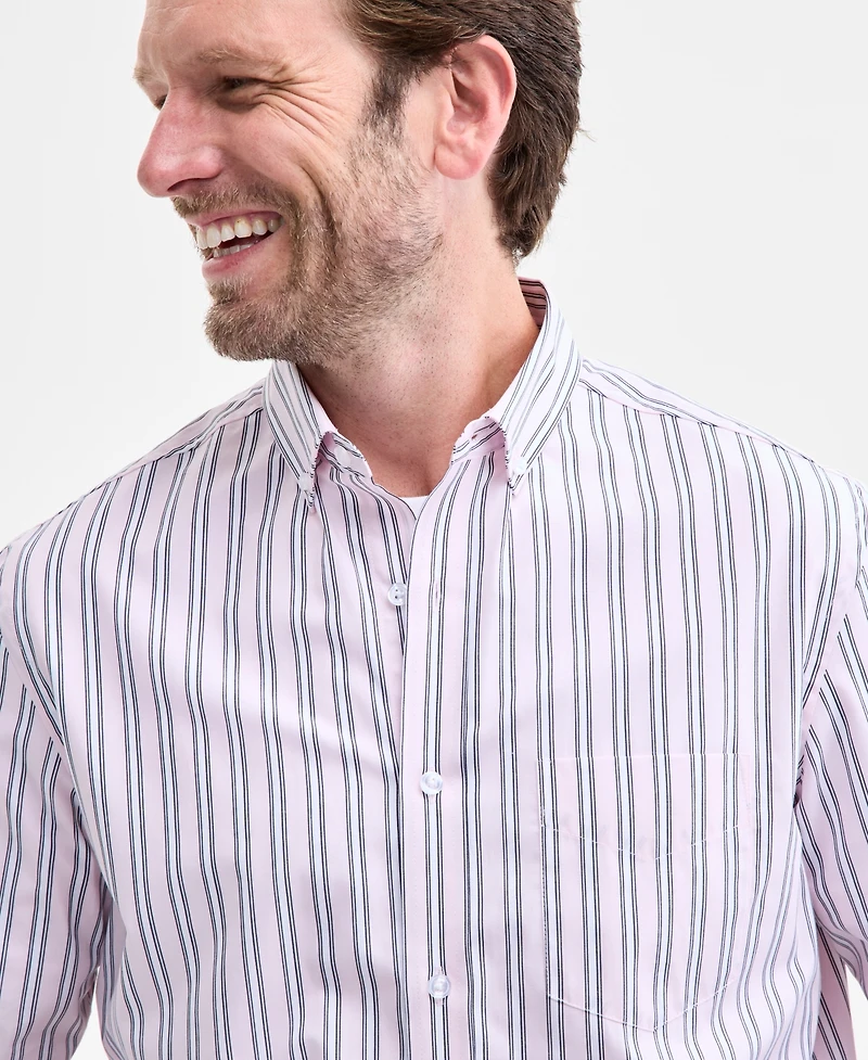 Club Room Imus Long Sleeve Striped Button-Down Shirt, Macy's Exclusive