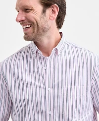 Club Room Imus Long Sleeve Striped Button-Down Shirt, Macy's Exclusive