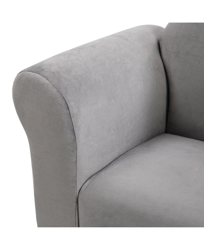 Cesicia Kids Chair, Kids Upholstered Couch with ottoman