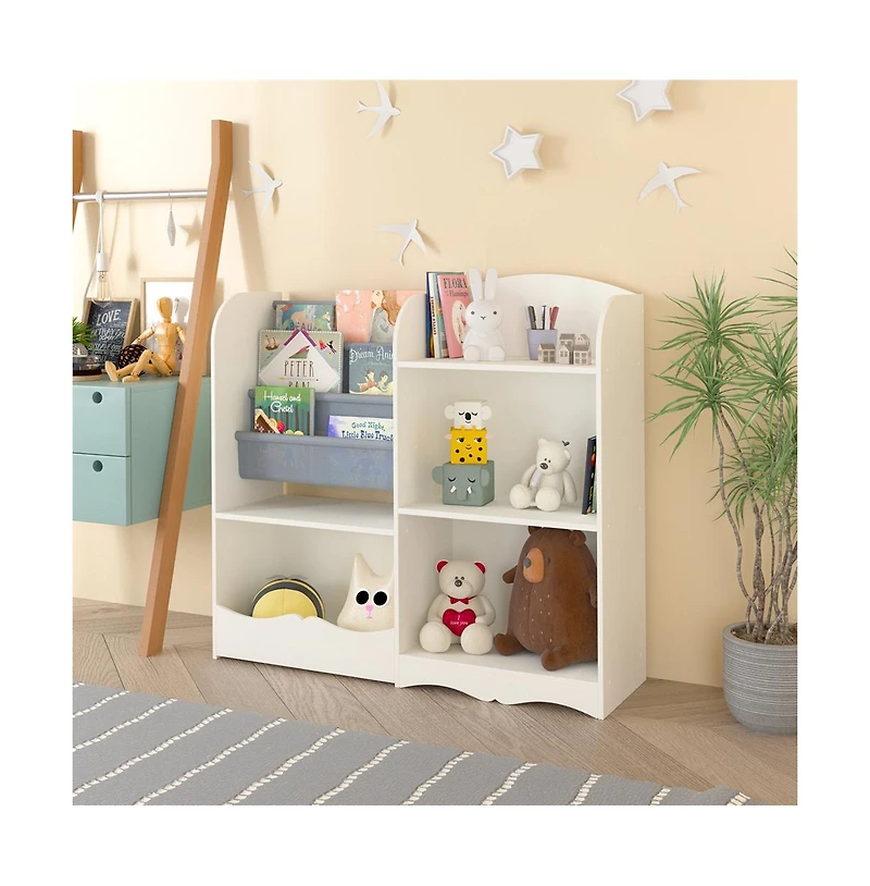 Cesicia Kids Bookshelf, Book and Magazine Rack, Book Organizer, toy Storage Cabinet Organizer