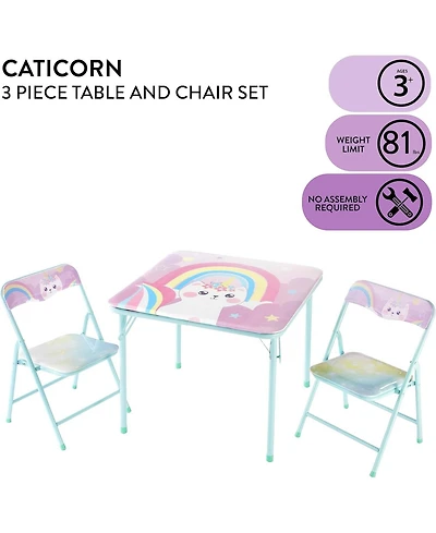 Cesicia Caticorn 3 Piece Table and Chair Set
