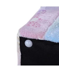 Cesicia Toddler Sofa with Glow in the Dark Fairy Design & Wooden Frame, Upholstered Baby Sofa for 18-36 Months